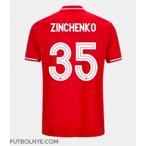 Camiseta Nottingham Forest Oleksandr Zinchenko #35 Primera Equipación 2025-26 manga corta Camiseta Nottingham Forest Oleksandr Zinchenko #35 Primera Equipación 2025-26 manga corta
